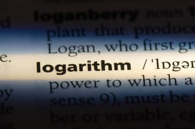 logaritmasını Word'de bir sözlük. logaritmasını kavramı.