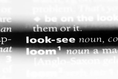 bir sözlüğü'ndeki sözcüğü görüyorum. Bak kavramı.