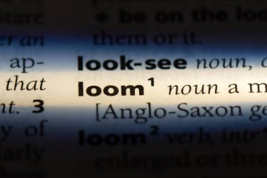 bir sözlüğü'ndeki sözcüğü tezgah. tezgah kavramı.