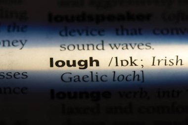 Lough Word'de bir sözlük. Lough kavramı.