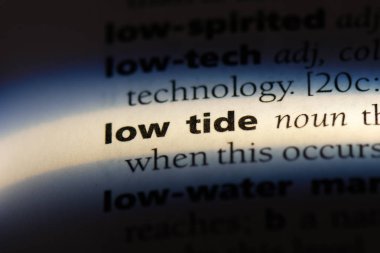 düşük tide Word'de bir sözlük. düşük tide kavramı.