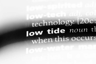 düşük tide Word'de bir sözlük. düşük tide kavramı.