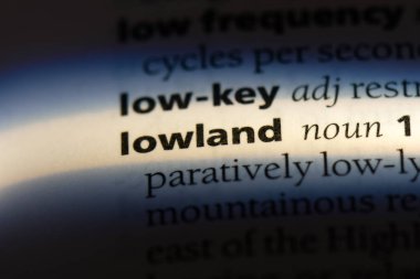 Ova tek kelimeyle bir sözlük. Ova kavramı.