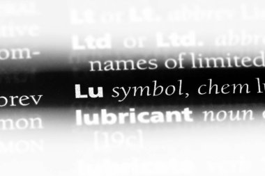 lu Word'de bir sözlük. lu kavramı.
