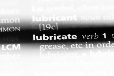 bir sözlüğü'ndeki sözcüğü yağlayın. kavram yağlamak.