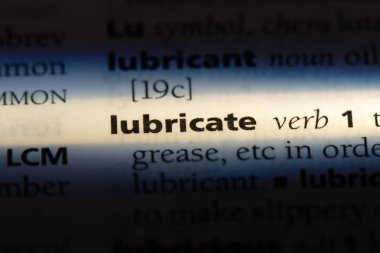 bir sözlüğü'ndeki sözcüğü yağlayın. kavram yağlamak.