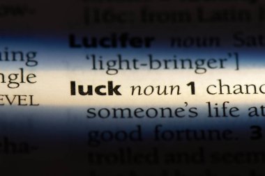 şans Word'de bir sözlük. şans kavramı.