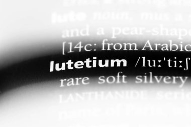 Lutesyum Word'de bir sözlük. Lutesyum kavramı.