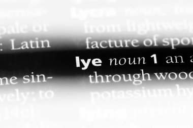 kül suyu Word'de bir sözlük. küllü su kavramı.