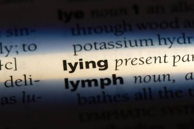 sözcük sözlükte yalan. yalancı kavramı.