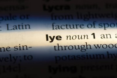 kül suyu Word'de bir sözlük. küllü su kavramı.