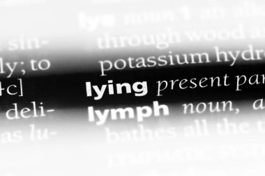 sözcük sözlükte yalan. yalancı kavramı.