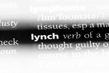 bir sözlüğü'ndeki sözcüğü linç. kavram linç.