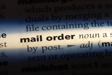 posta siparişi Word'de bir sözlük. posta siparişi kavramı.