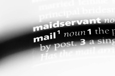 posta Word'de bir sözlük. posta kavramı.