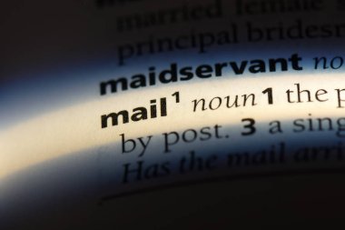 posta Word'de bir sözlük. posta kavramı.