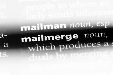 Adres mektup birleştirme word Sözlük içinde. Adres mektup birleştirme kavramı.