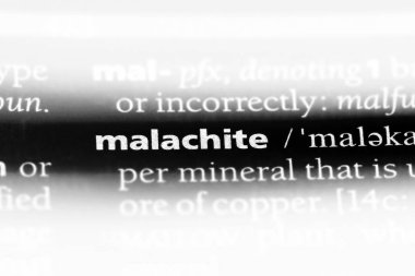 malakit Word'de bir sözlük. malakit kavramı.