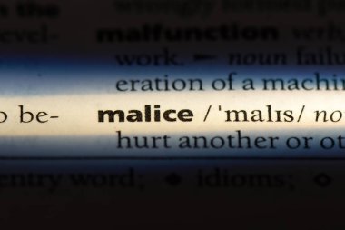 kötülük Word'de bir sözlük. kötülük kavramı.