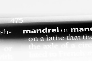 Mandrel Word'de bir sözlük. Mandrel kavramı.