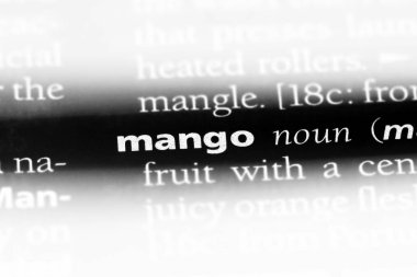 Mango Word'de bir sözlük. Mango kavramı.