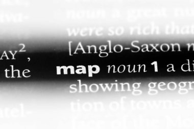 bir sözlüğü'ndeki sözcüğü eşleyin. harita kavramı.