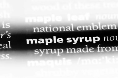 akçaağaç şurubu Word'de bir sözlük. akçaağaç şurubu kavramı.