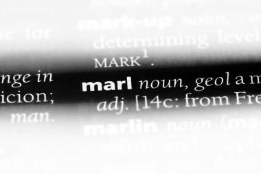 bir sözlüğü'ndeki Marl sözcüğü. Marl kavramı.