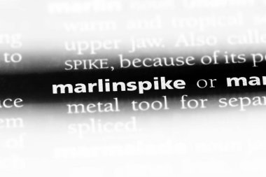 Marlinspike sözcük sözlüğe. Marlinspike kavramı.