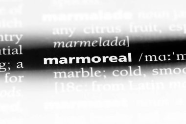 bir sözlükte mermer söz. mermer kavramı.