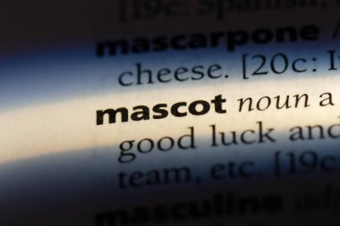 Maskot Word'de bir sözlük. Maskot kavramı.