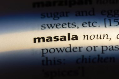 Masala Word'de bir sözlük. Masala kavramı.
