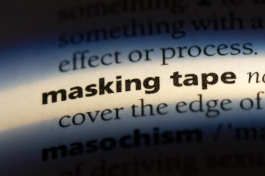 maskeleme bandı Word'de bir sözlük. maskeleme bandı kavramı.