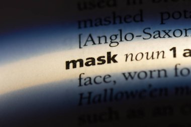 maske Word'de bir sözlük. maske kavramı.