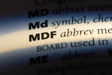 MDF Word'de bir sözlük. MDF kavramı.
