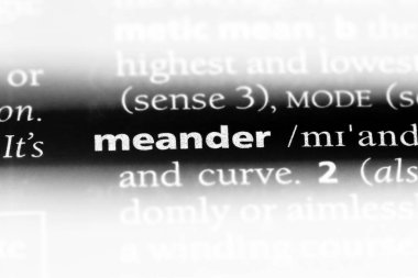 menderes Word'de bir sözlük. menderes kavramı.