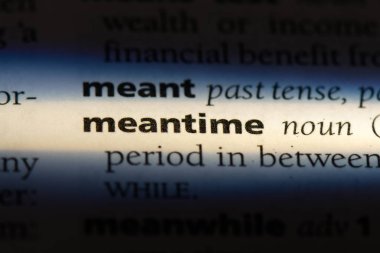 Bu arada Word'de bir sözlük. Bu arada kavramı.