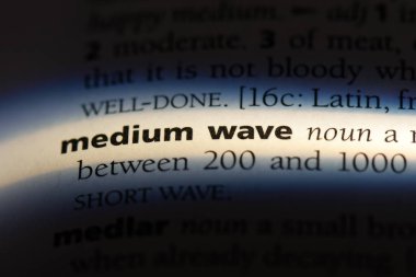 Orta dalga Word'de bir sözlük. Orta dalga kavramı.