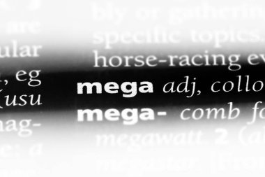 Mega Word'de bir sözlük. Mega kavramı.