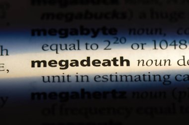 Megadeath Word'de bir sözlük. Megadeath kavramı.