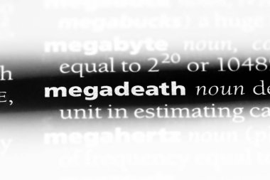 Megadeath Word'de bir sözlük. Megadeath kavramı.