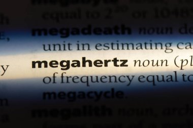 bir sözlüğü'ndeki megahertz sözcüğü. megahertz kavramı.
