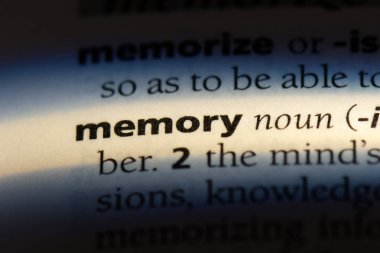 bellek Word'de bir sözlük. bellek kavramı.