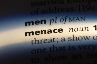 baş belası Word'de bir sözlük. tehdit kavramı.