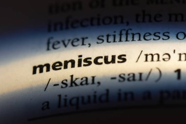 Menisküs Word'de bir sözlük. Menisküs kavramı.