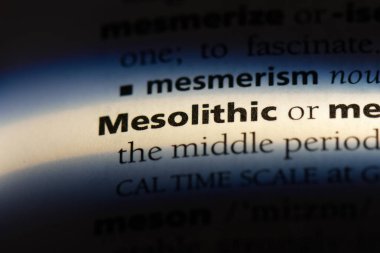 Mezolitik tek kelimeyle bir sözlük. Mezolitik kavramı.