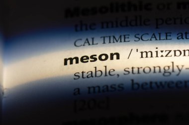 Meson Word'de bir sözlük. Meson kavramı.