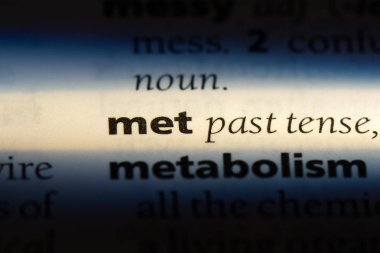 bir sözlüğü'ndeki sözcüğü bir araya geldi. met kavramı.