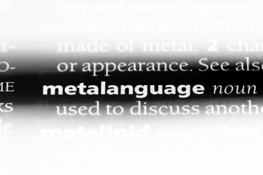 meta Word'de bir sözlük. meta kavramı.