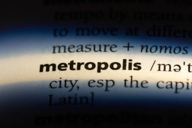Metropolis Word'de bir sözlük. Metropolis kavramı.